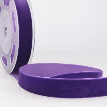 Samtband 16mm Violett